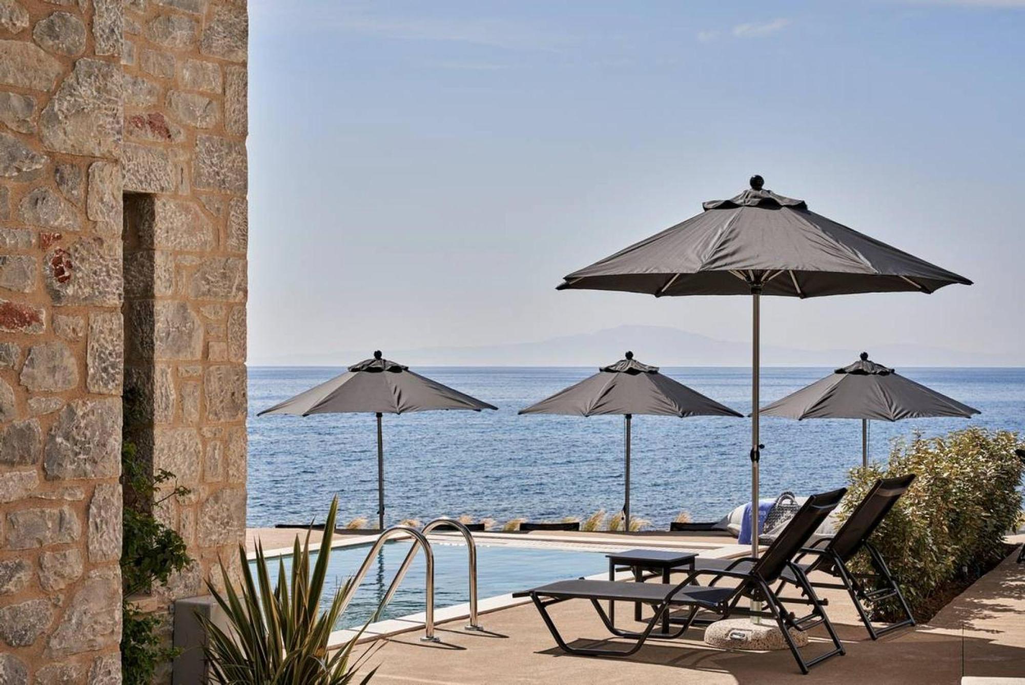 Beachfront Alassa Villas With Private Pools Kotronion  Exterior photo